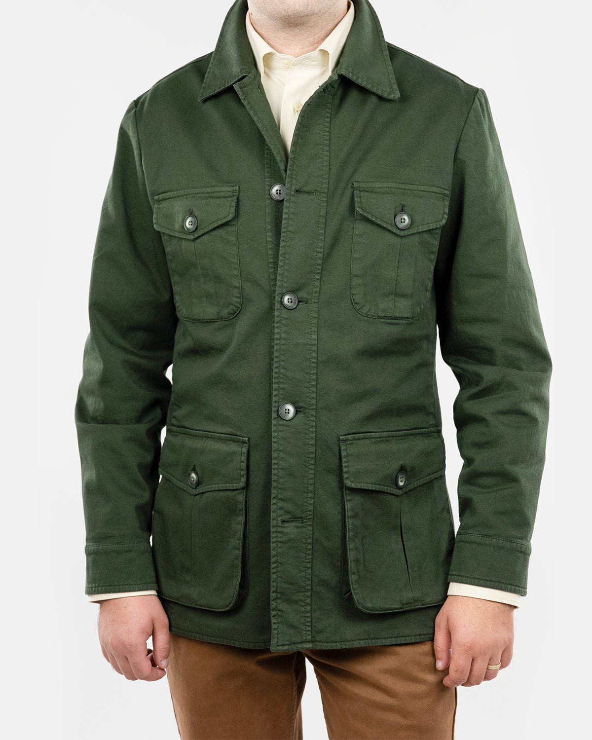 Jachetă Barbati Safari Verde