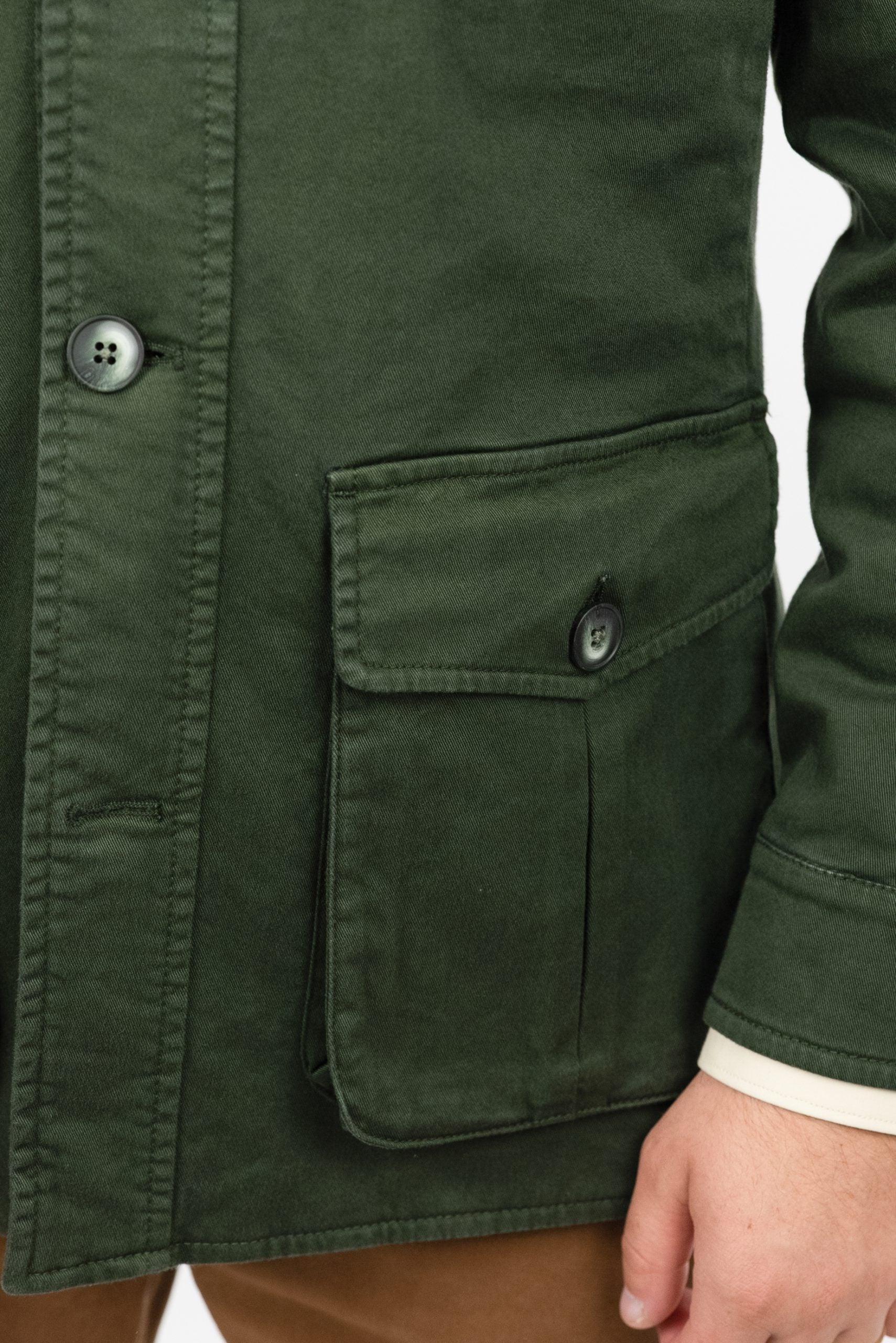 (product) Jachetă Barbati Safari Verde Tesatura Cervotessile JS003