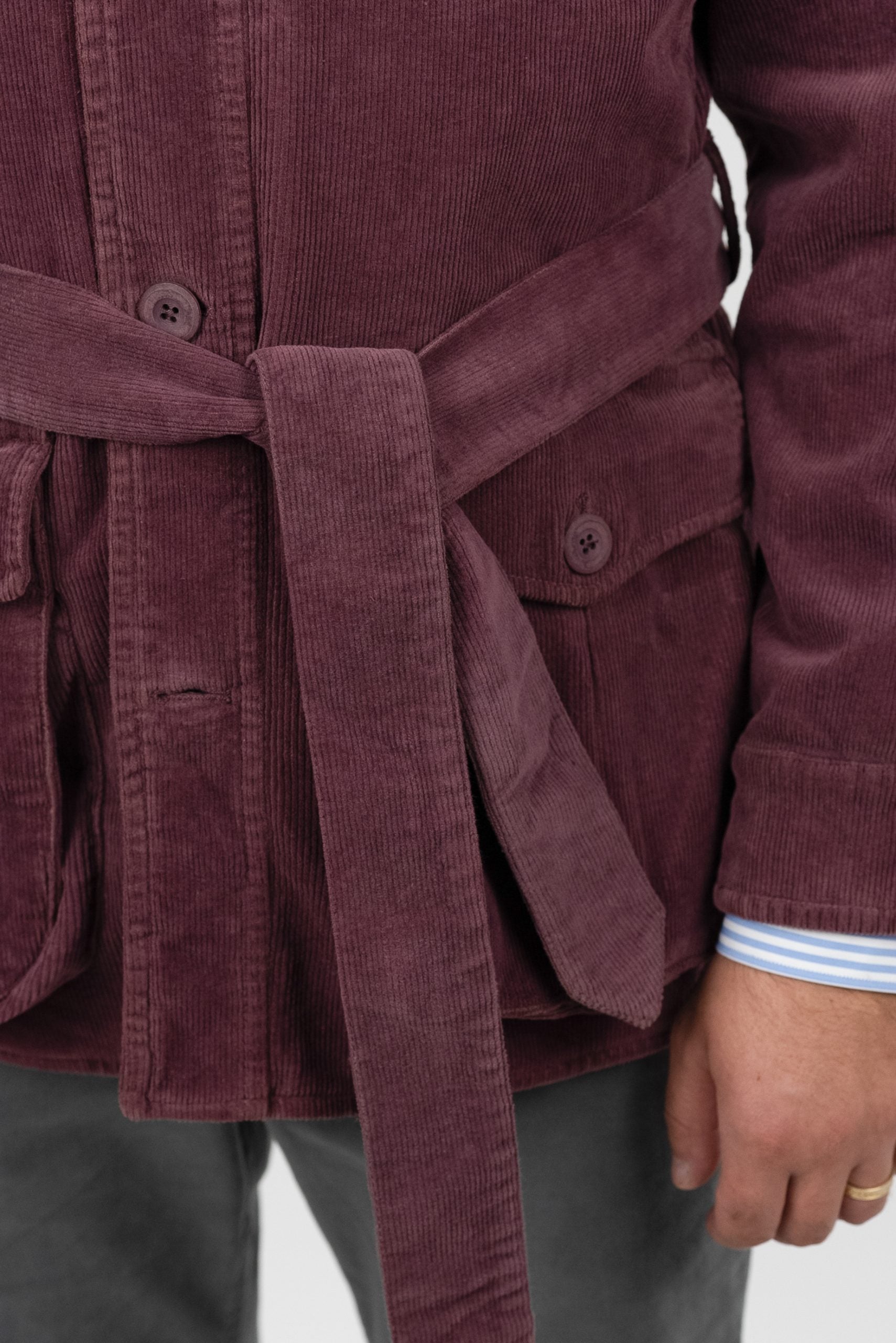 (product) Jachetă Barbati Safari Burgundy Tesatura Be Mood JSC006