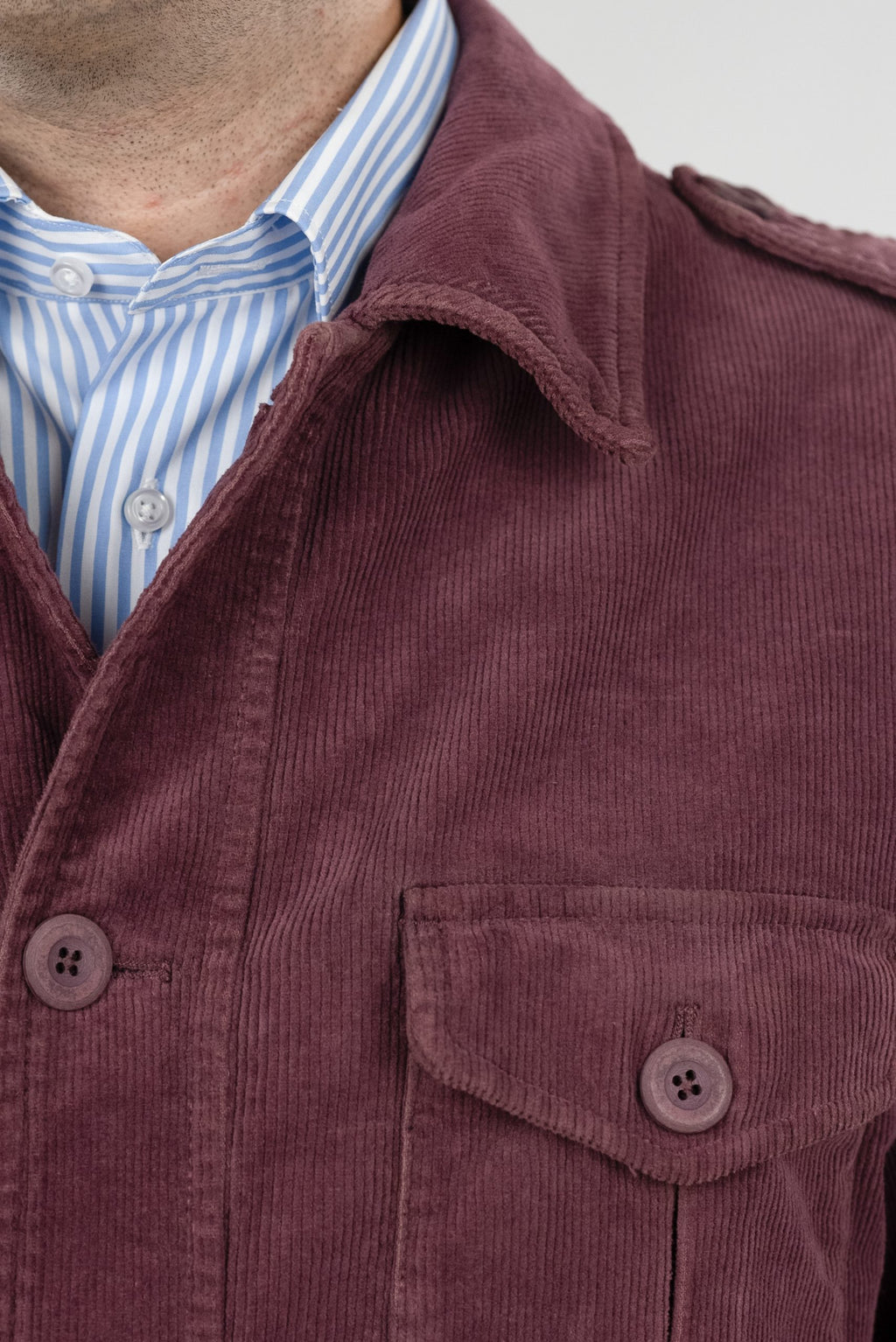 (product) Jachetă Barbati Safari Burgundy Tesatura Be Mood JSC006