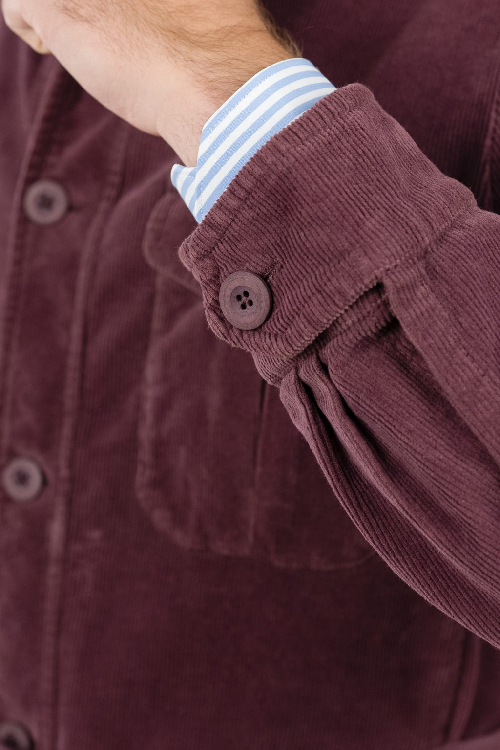 (product) Jachetă Barbati Safari Burgundy Tesatura Be Mood JSC006