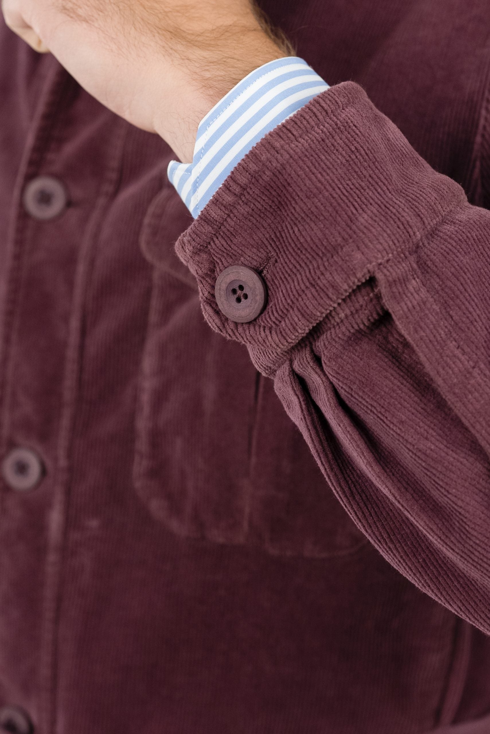(product) Jachetă Barbati Safari Burgundy Tesatura Be Mood JSC006