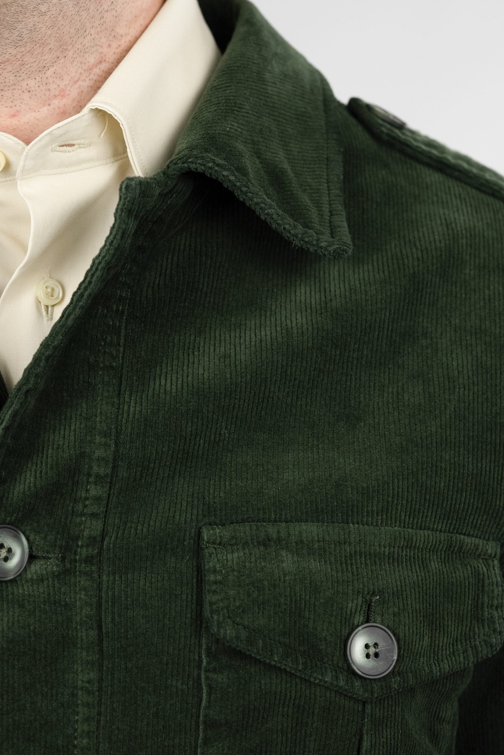 (product) Jachetă Barbati Safari Verde Tesatura Be Mood JSC008