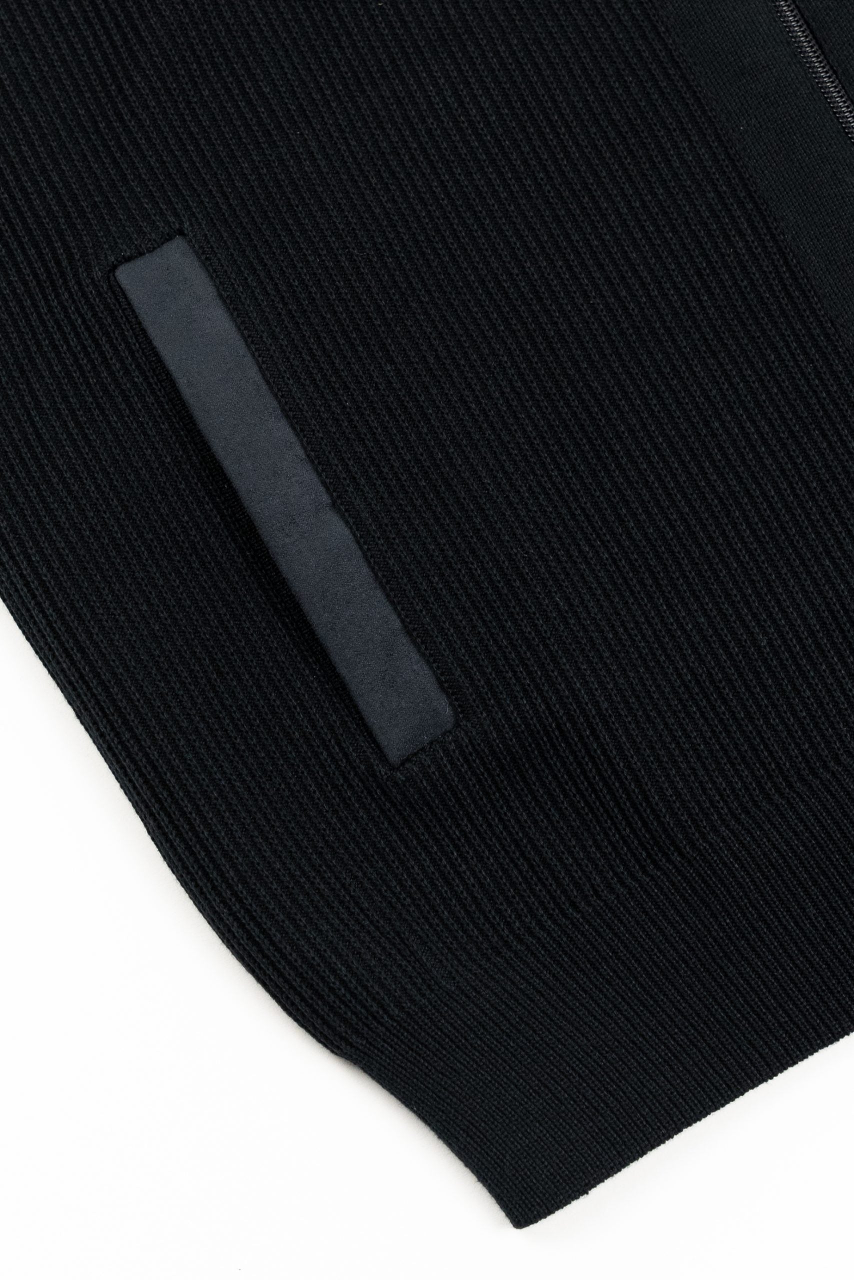 (product) Jachetă Neagră tricotată cu fermoar JTR001