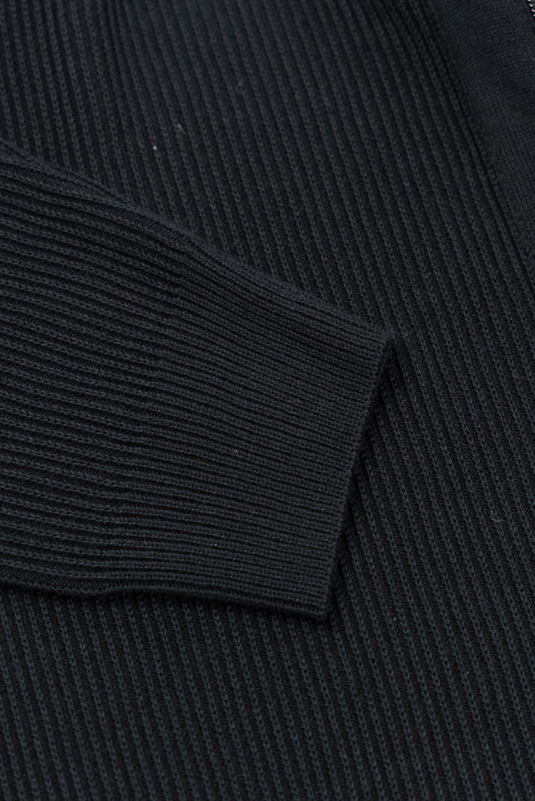 (product) Jachetă Neagră tricotată cu fermoar JTR001