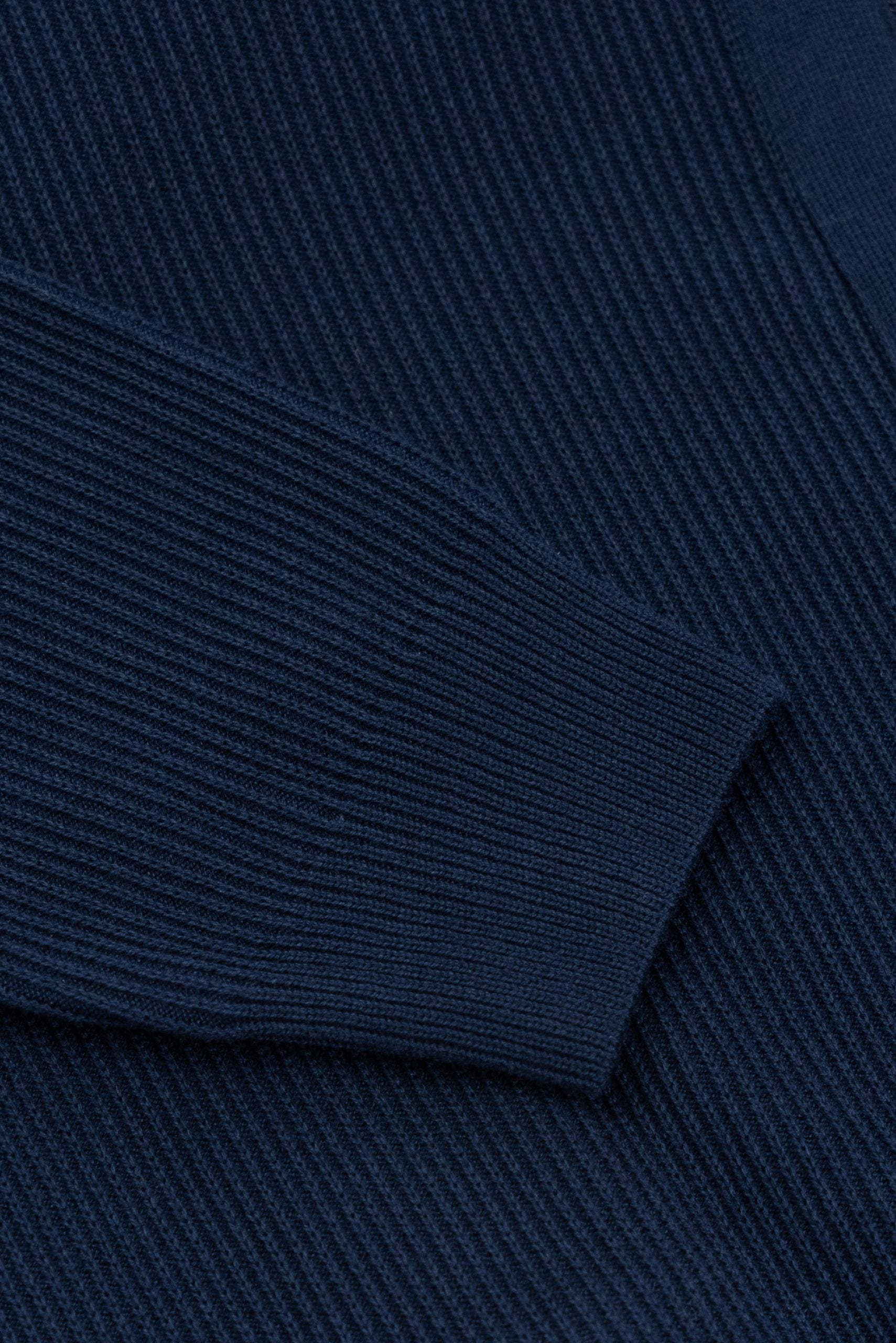 (product) Jachetă Bleumarin tricotată cu fermoar JTR002