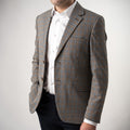 (product) Sacou Barbati Caroiaj Maro Deschis Navy Tailored Fit CFGS015