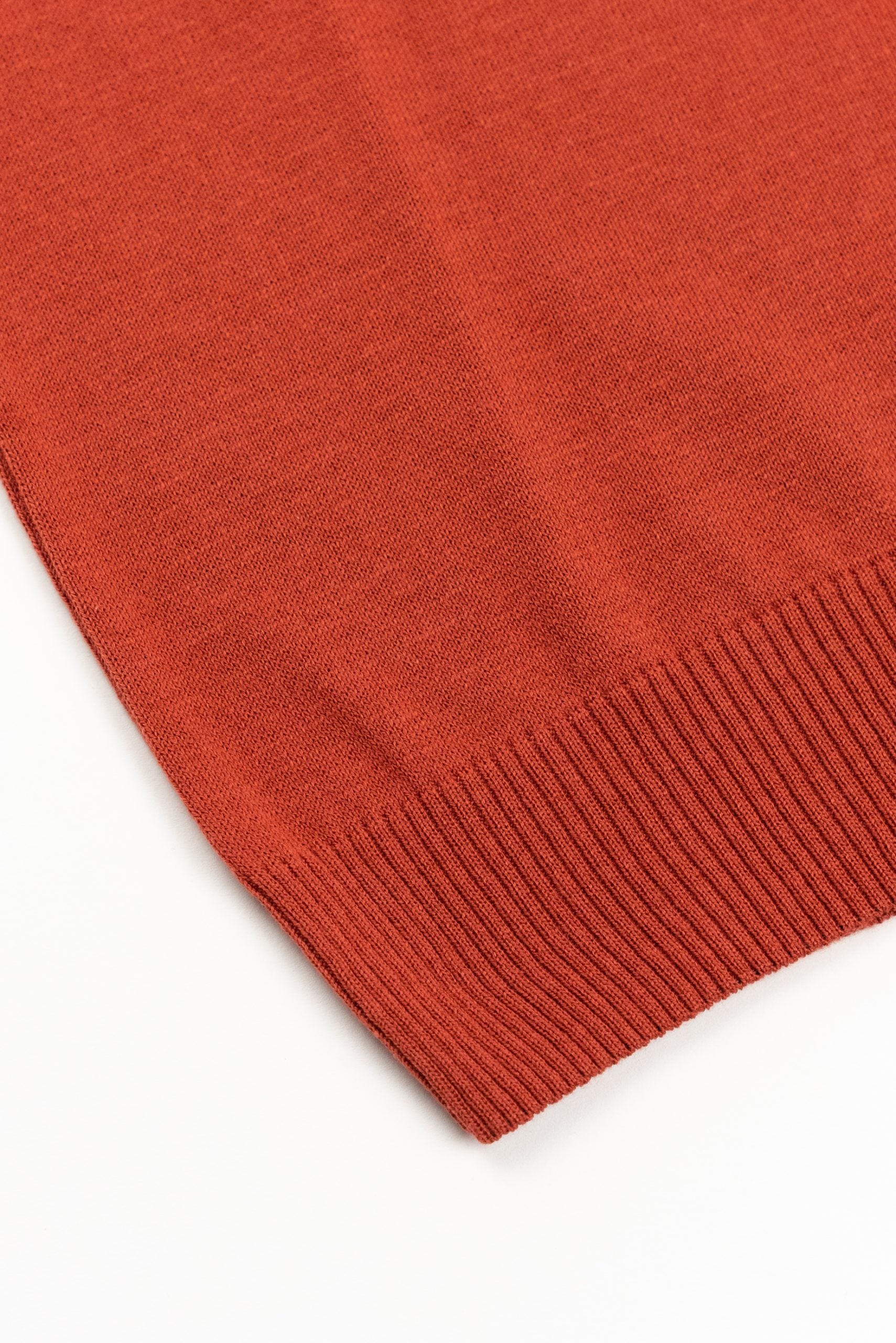 (product) Pulover Barbati Teracota Guler Baza PLV005