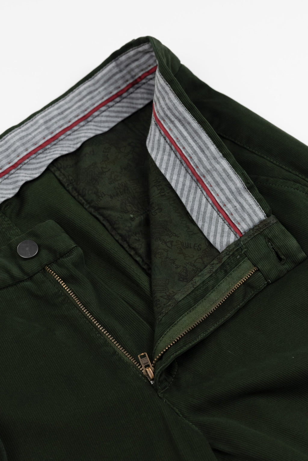 (product) Pantalon Barbati Smart-Casual Raiat Verde Tesatura By NTB PSMR010