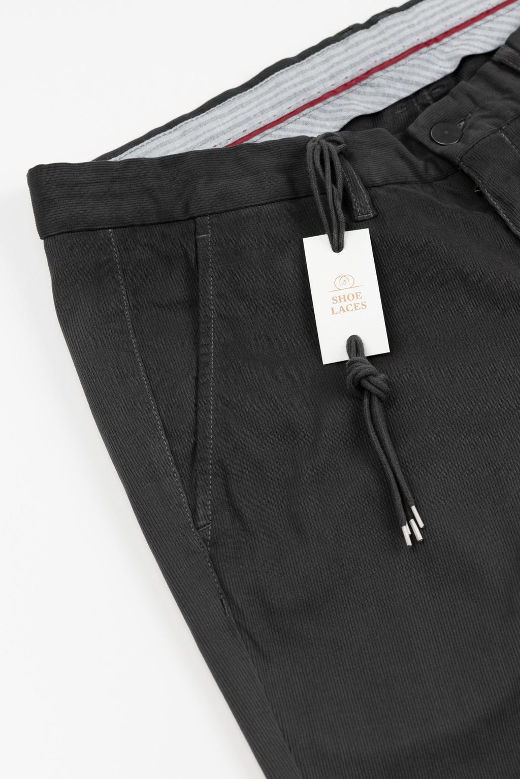 (product) Pantalon Barbati Smart-Casual Raiat Gri Antracit Tesatura By NTB PSMR012