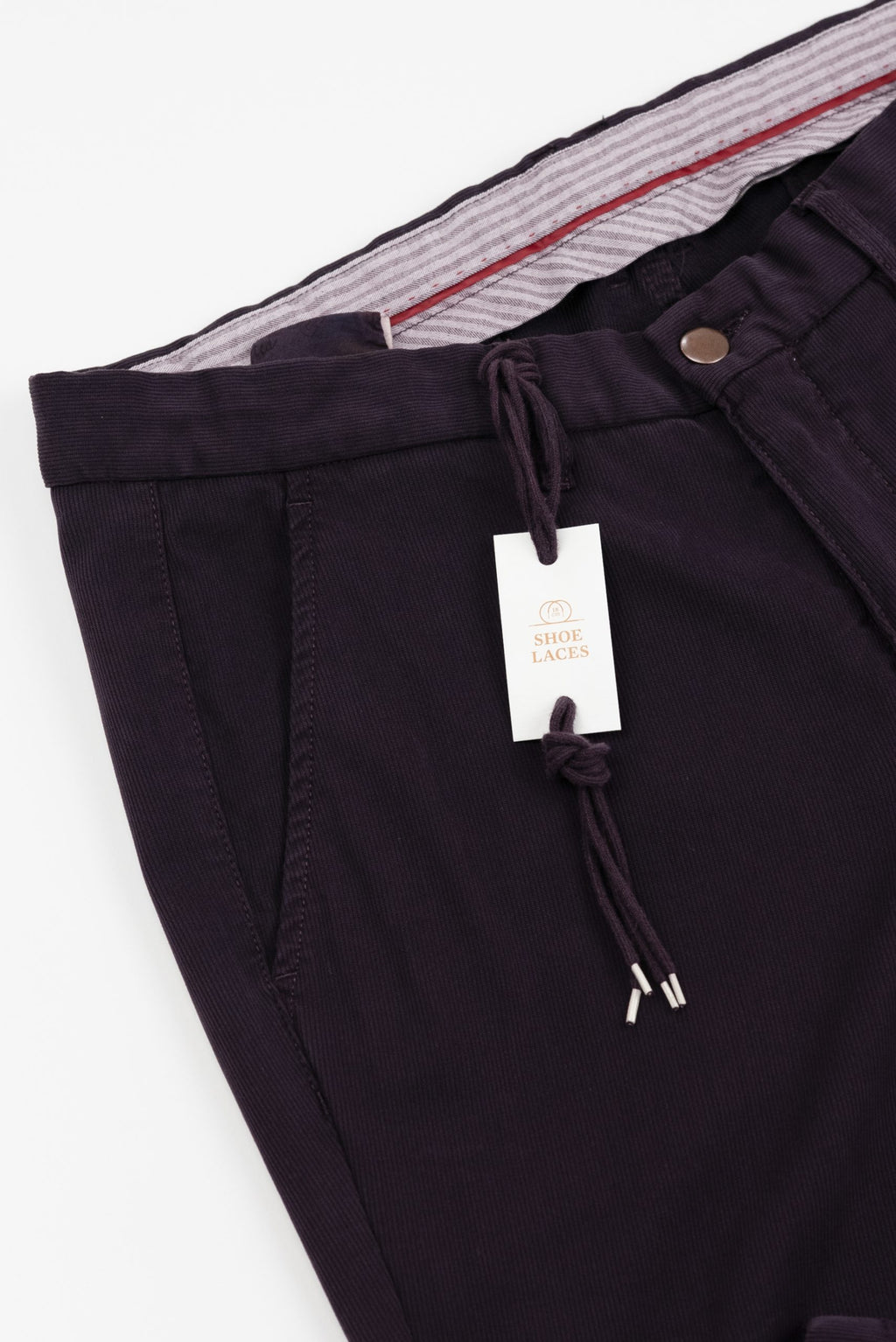 (product) Pantalon Barbati Smart-Casual Raiat Violet Inchis Tesatura By NTB PSMR014