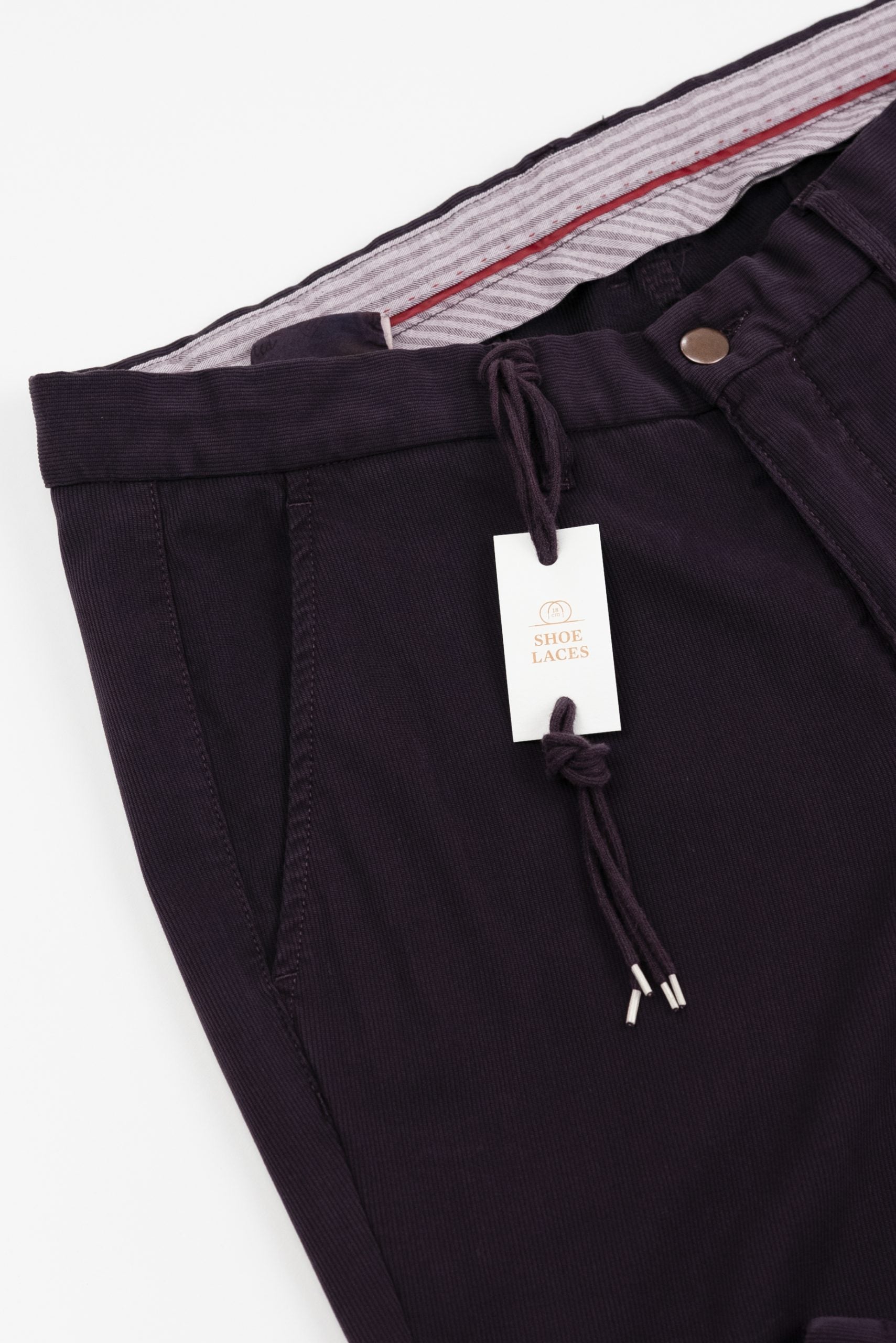 (product) Pantalon Barbati Smart-Casual Raiat Violet Inchis Tesatura By NTB PSMR014