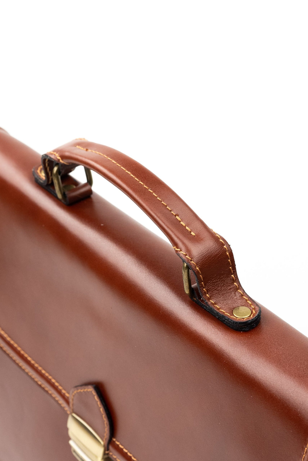 (product) Servieta din piele naturală Maro Cognac Svm018