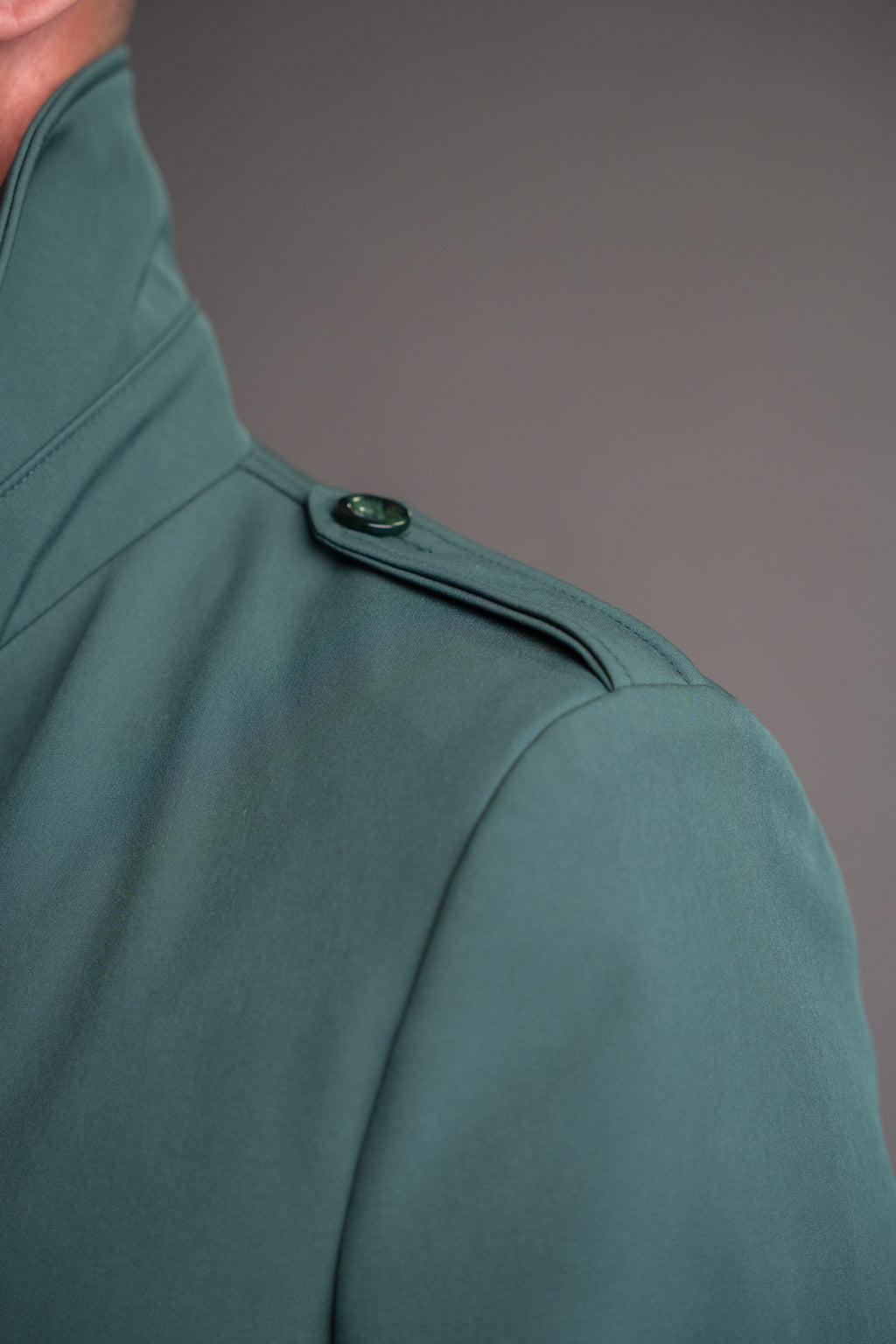 2 in 1 Geaca tip Trench verde imperial impermeabil toamna iarna