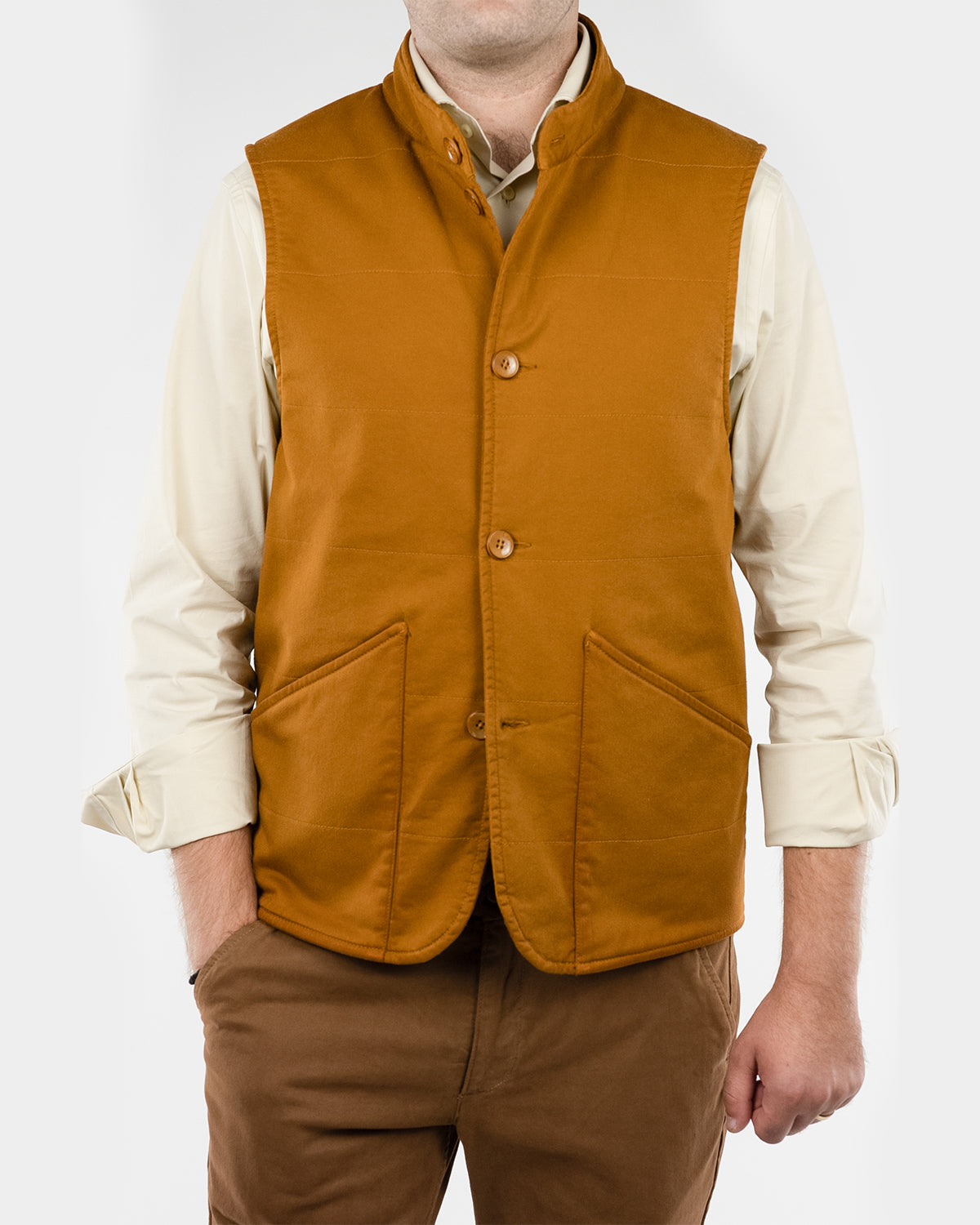 (product) Vesta Barbati Mustard Bumbac Cervotessile VSM006