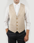 (product) Vesta Barbati un rand de nasturi Rever Ascutit  Bej Vs1rabj