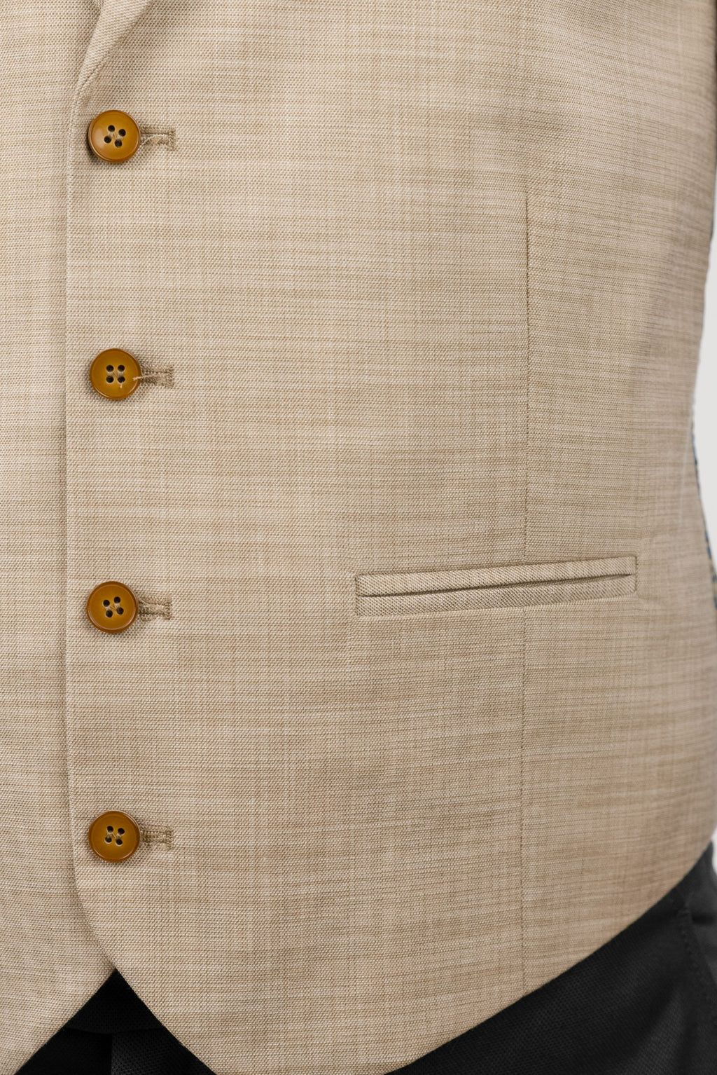 (product) Vesta Barbati un rand de nasturi Rever Ascutit  Bej Vs1rabj