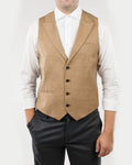 (product) Vesta Barbati un rand de nasturi Rever Ascutit  Bej Capuccino, Vs1rabjc