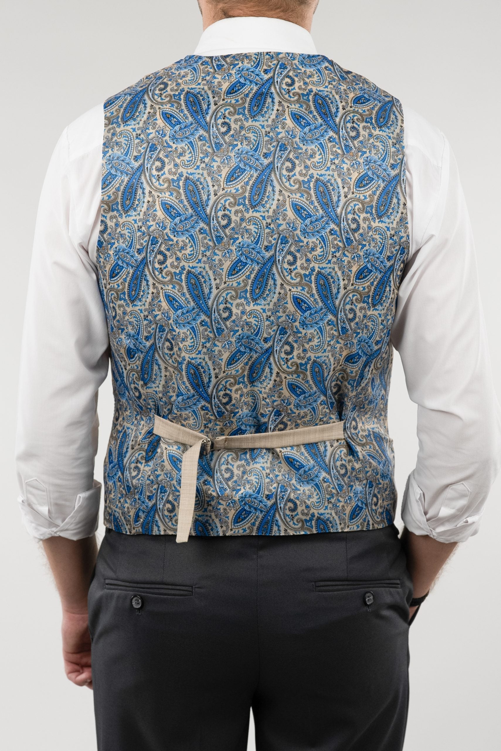 (product) Vesta Barbati un rand de nasturi Rever Ascutit  Bej Vs1rabj