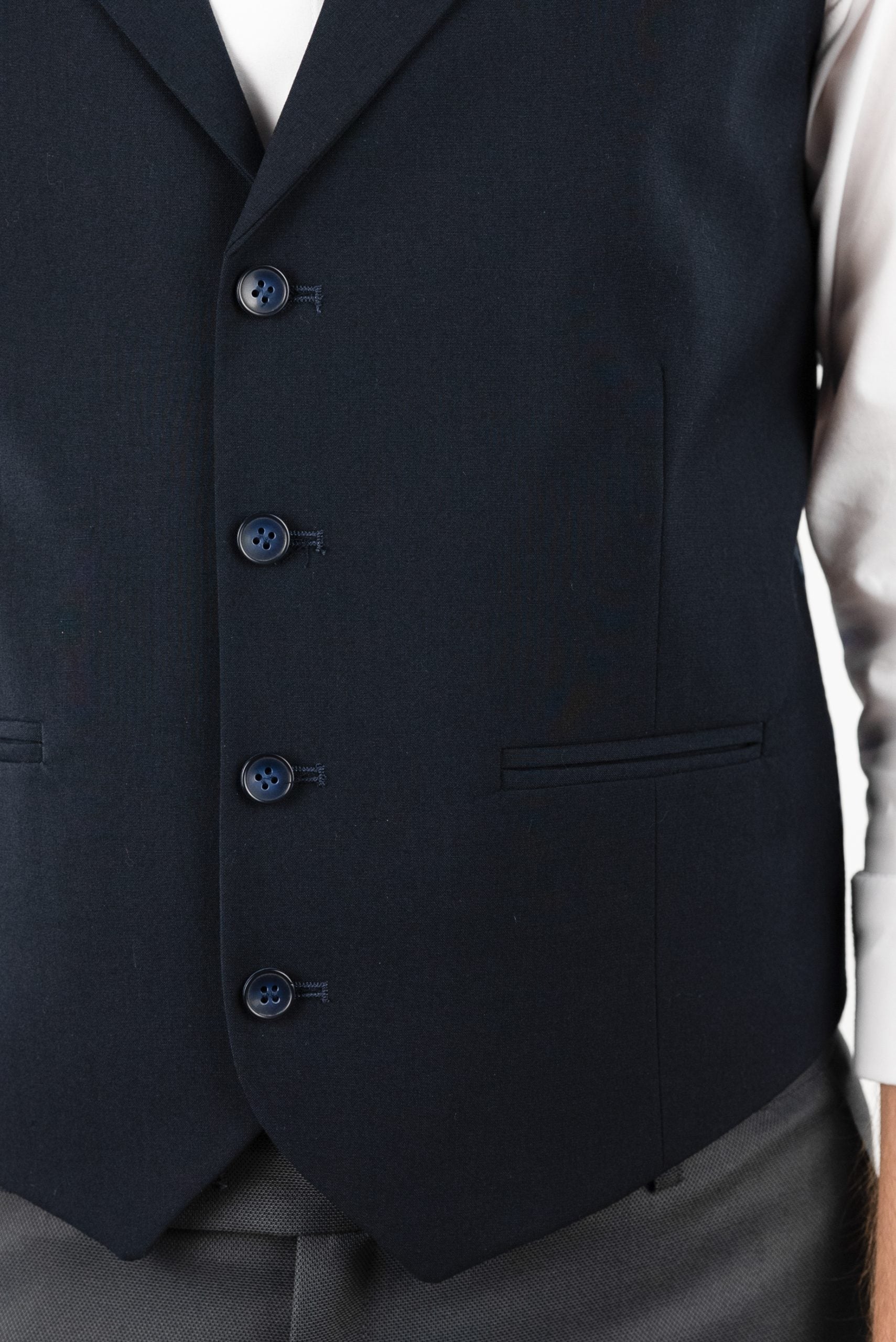 (product) Vesta Barbati un rand de nasturi Rever Ascutit  Bleumarin Vs1rabl