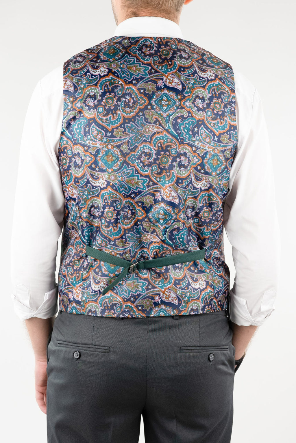 (product) Vesta Barbati un rand de nasturi Rever Ascutit  Verde Vs1rav