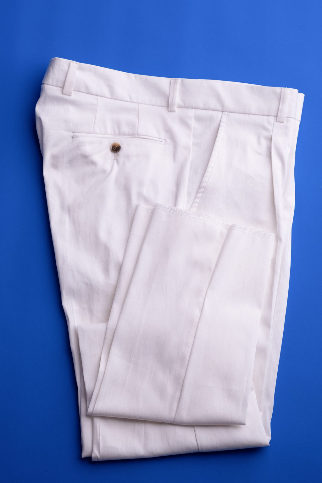 (product) Pantaloni din bumbac alb CFGBBC001