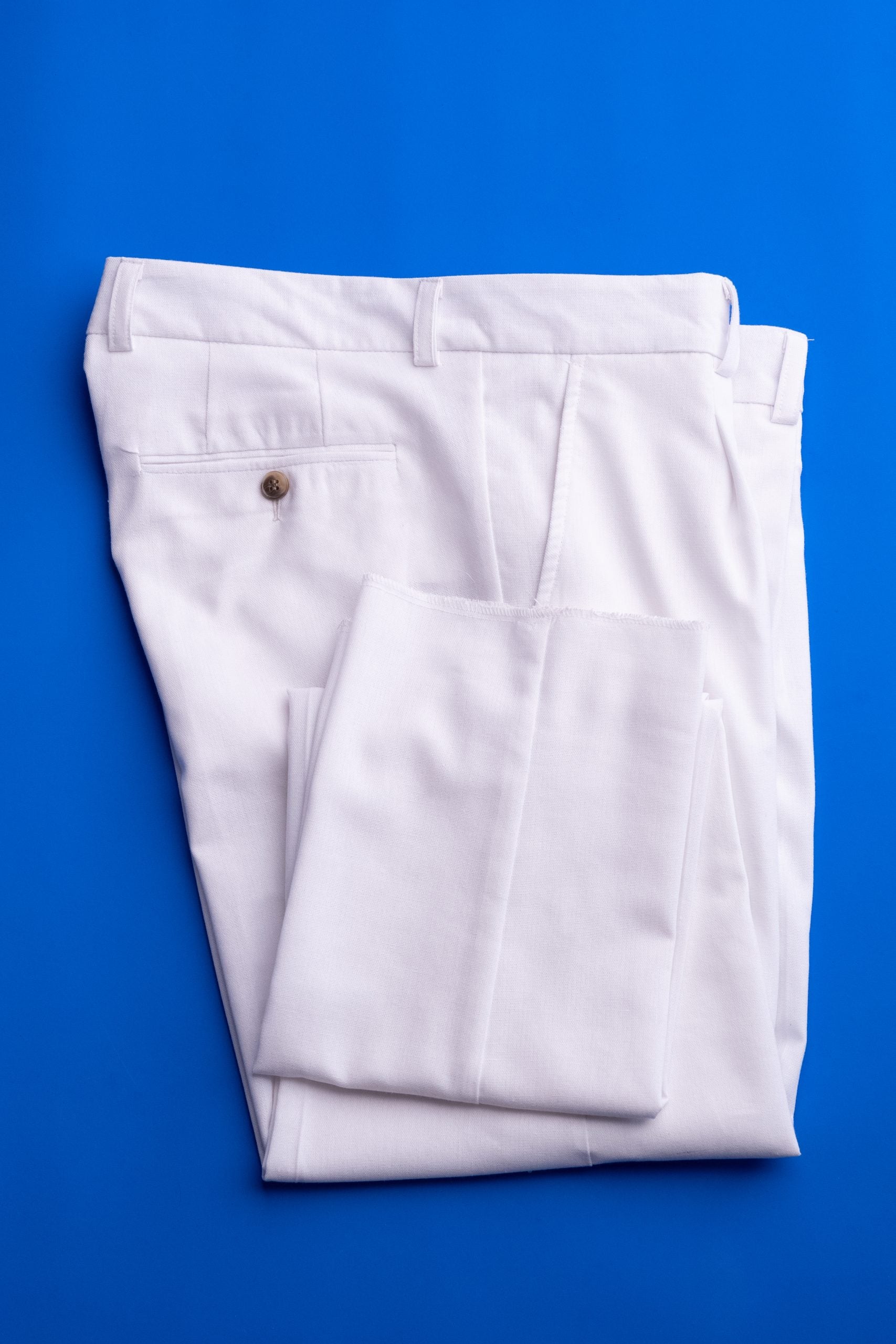 (product) Pantaloni din in alb Cfgin002