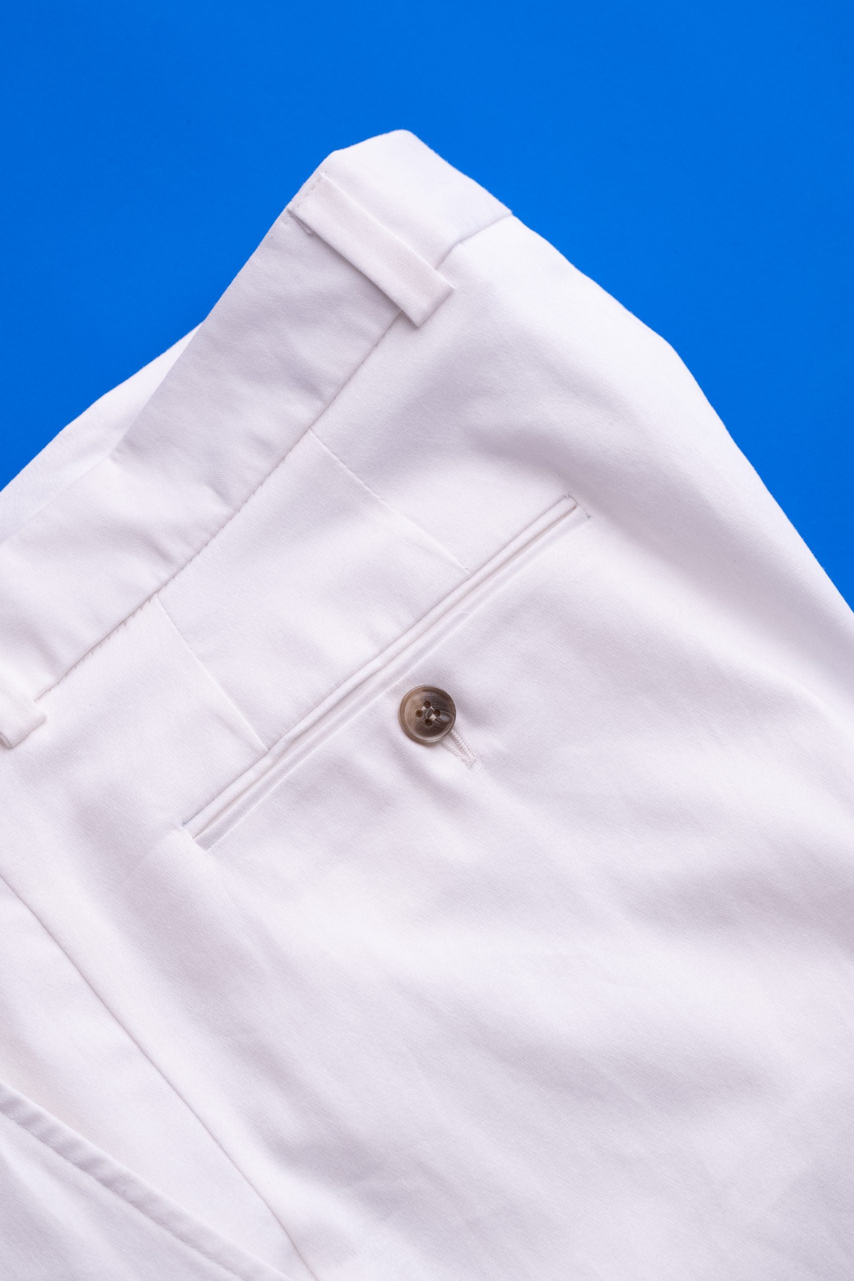 (product) Pantaloni din bumbac alb CFGBBC001