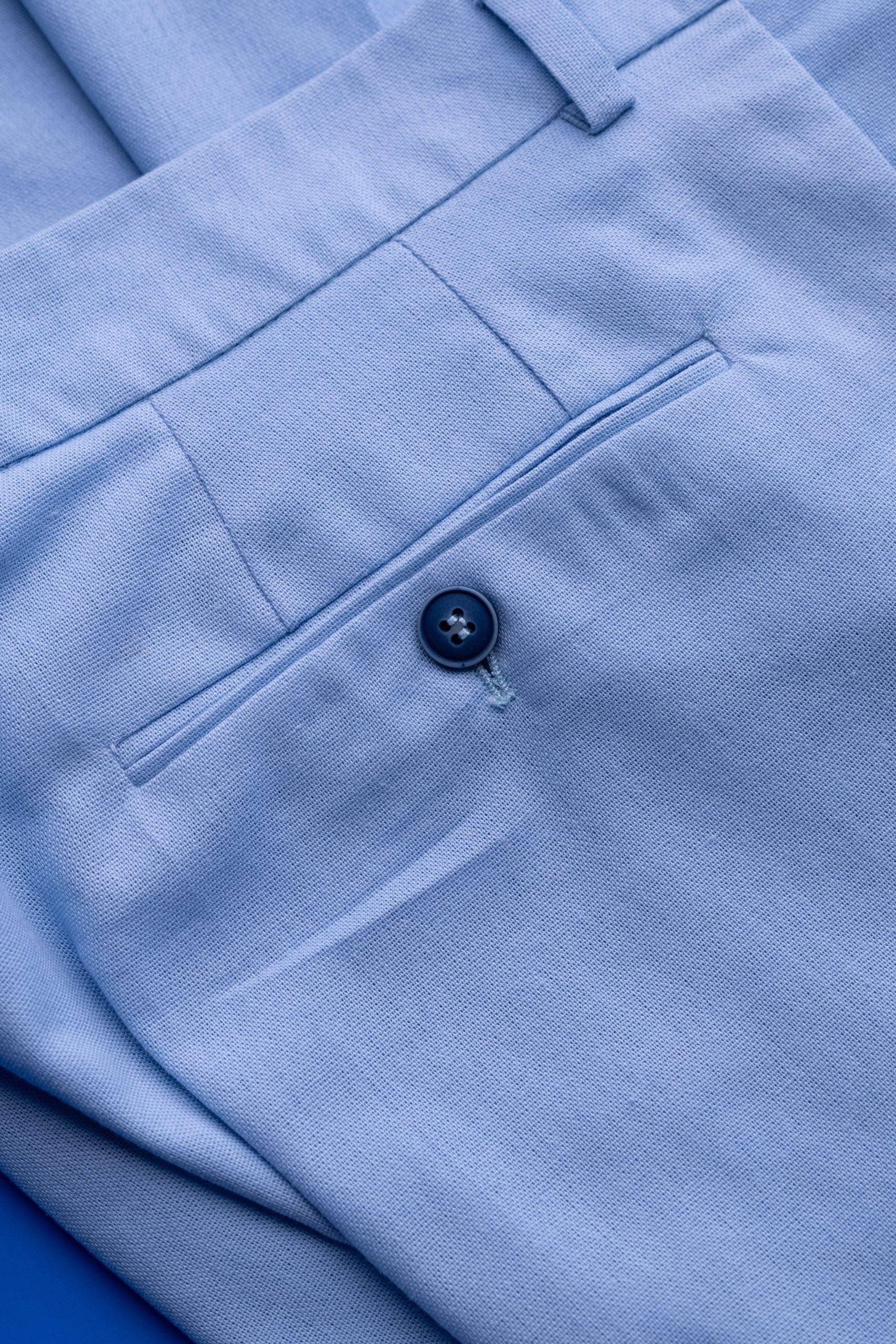 (product) Pantaloni din in albastru deschis Cfgin001