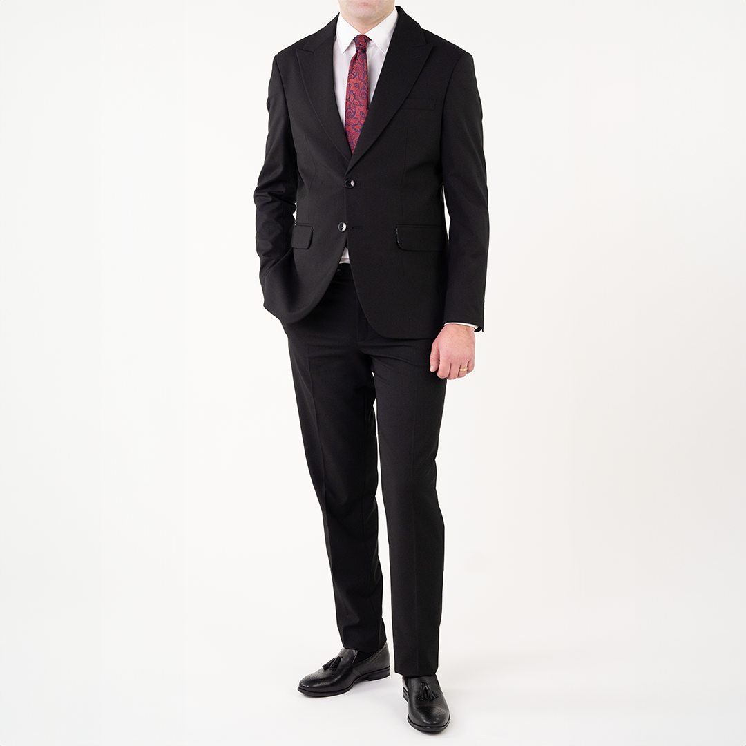 Costum barbati negru tailored fit cfg300 - 46