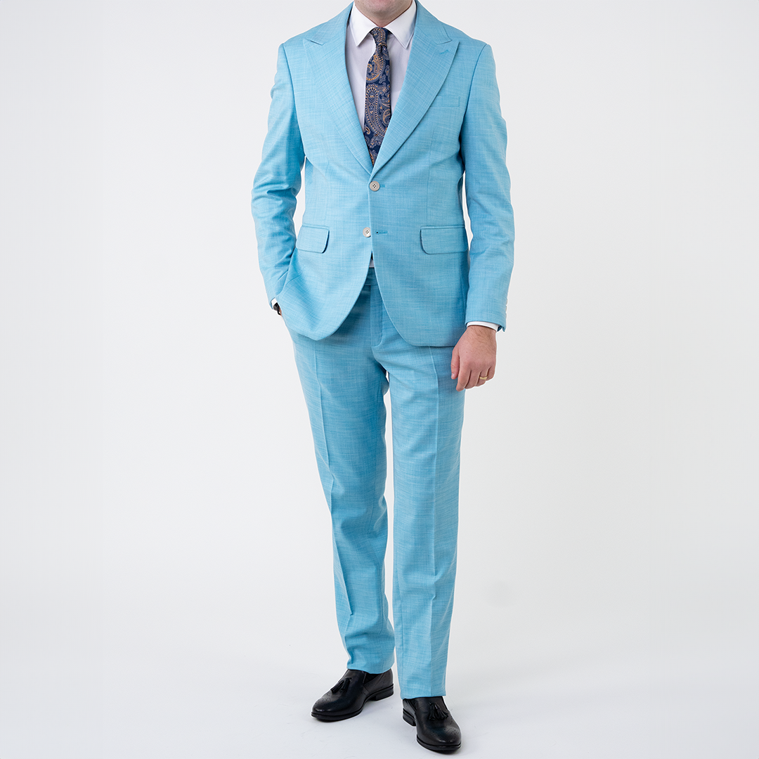 Costum barbati turcoaz tailored fit cfg310 - 48