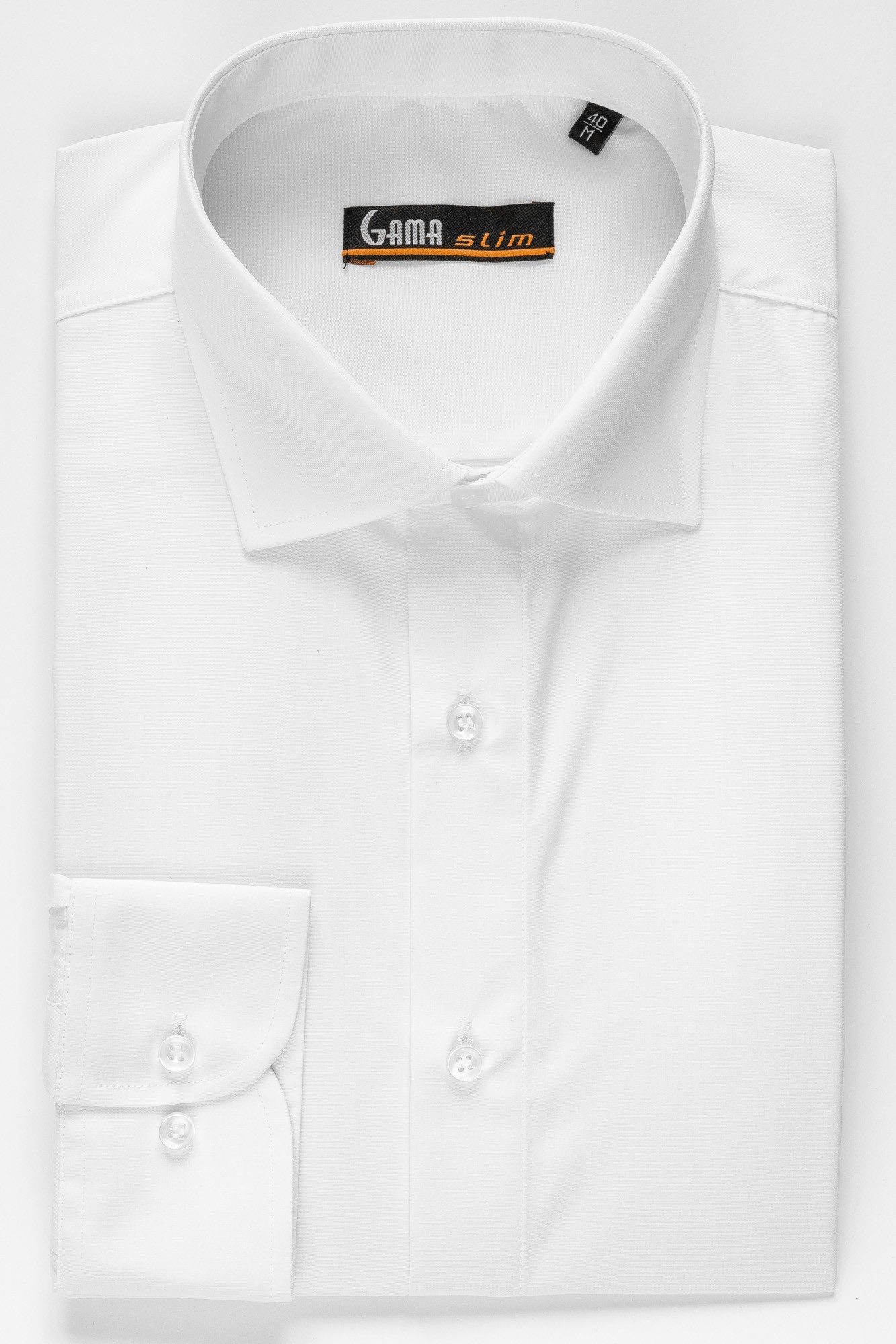 Camasa slim usor elastica, Alba, Cms001el - l