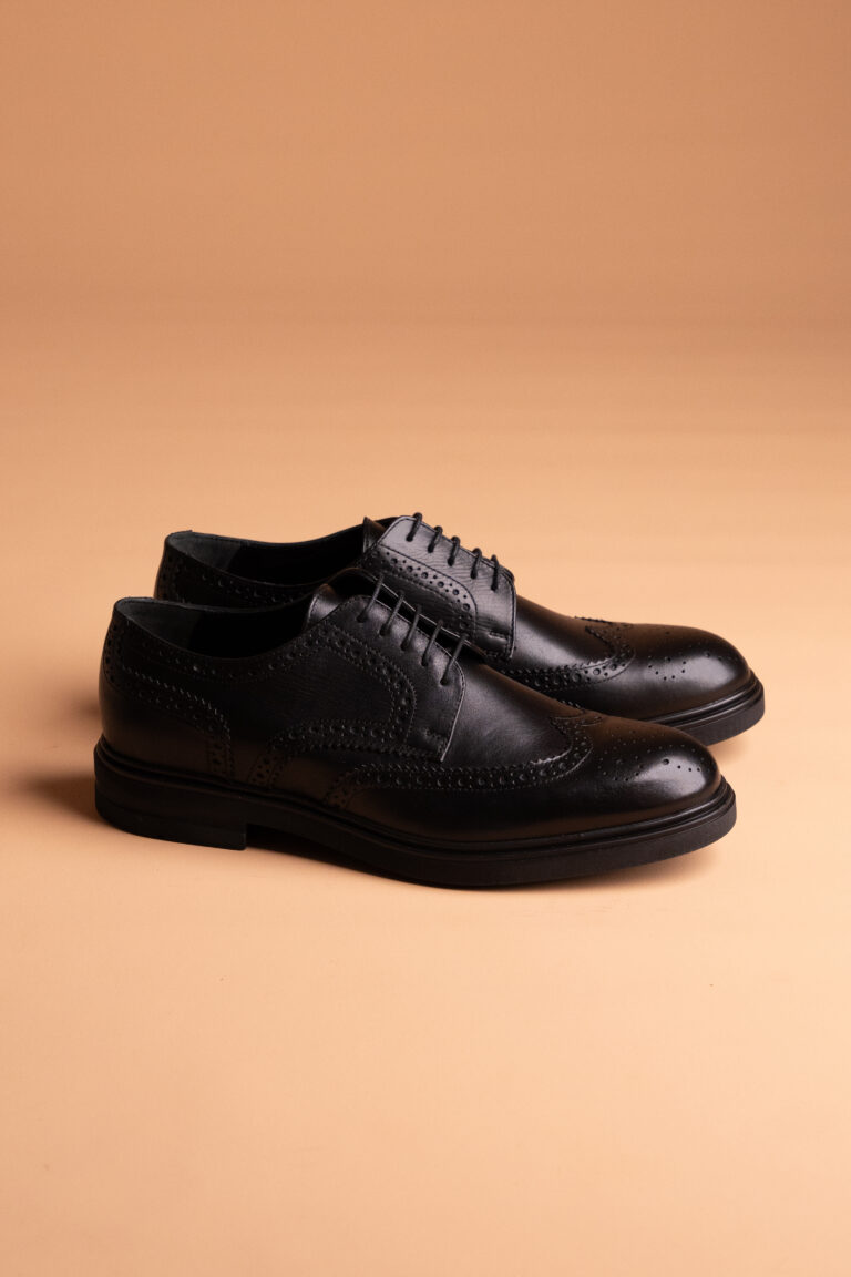 (product) Pantofi Bărbați din piele naturală, Negru Cfgp996nb