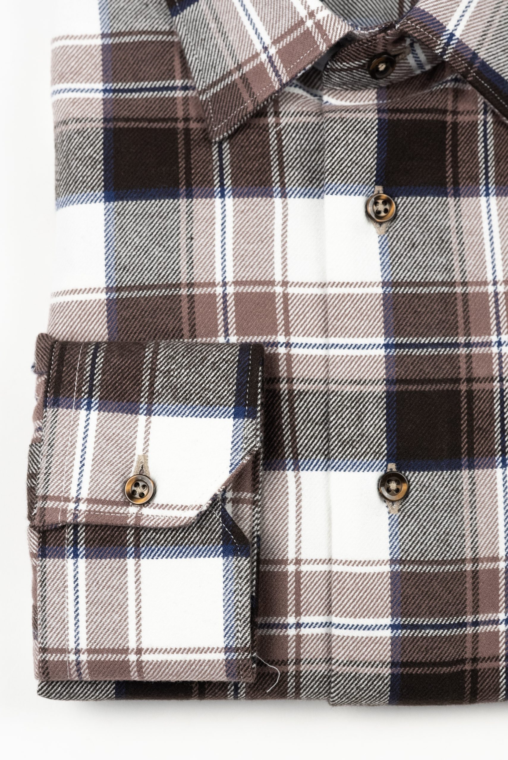 Camasa barbati bumbac in carouri bej-maro slim fit Cms04bjm - 38