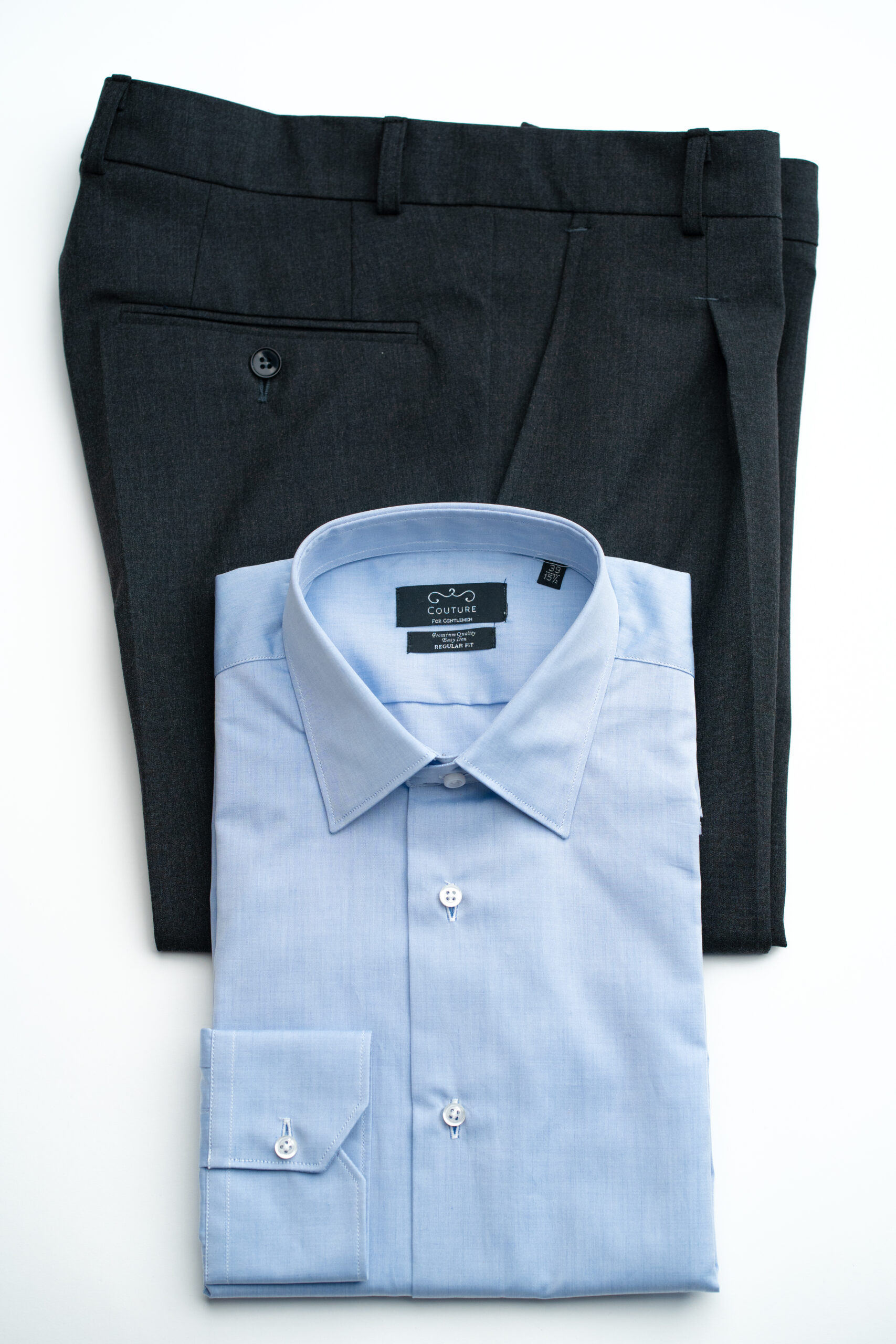 Tinuta camasa bleu si pantaloni gri TCBLPGR01 - 58