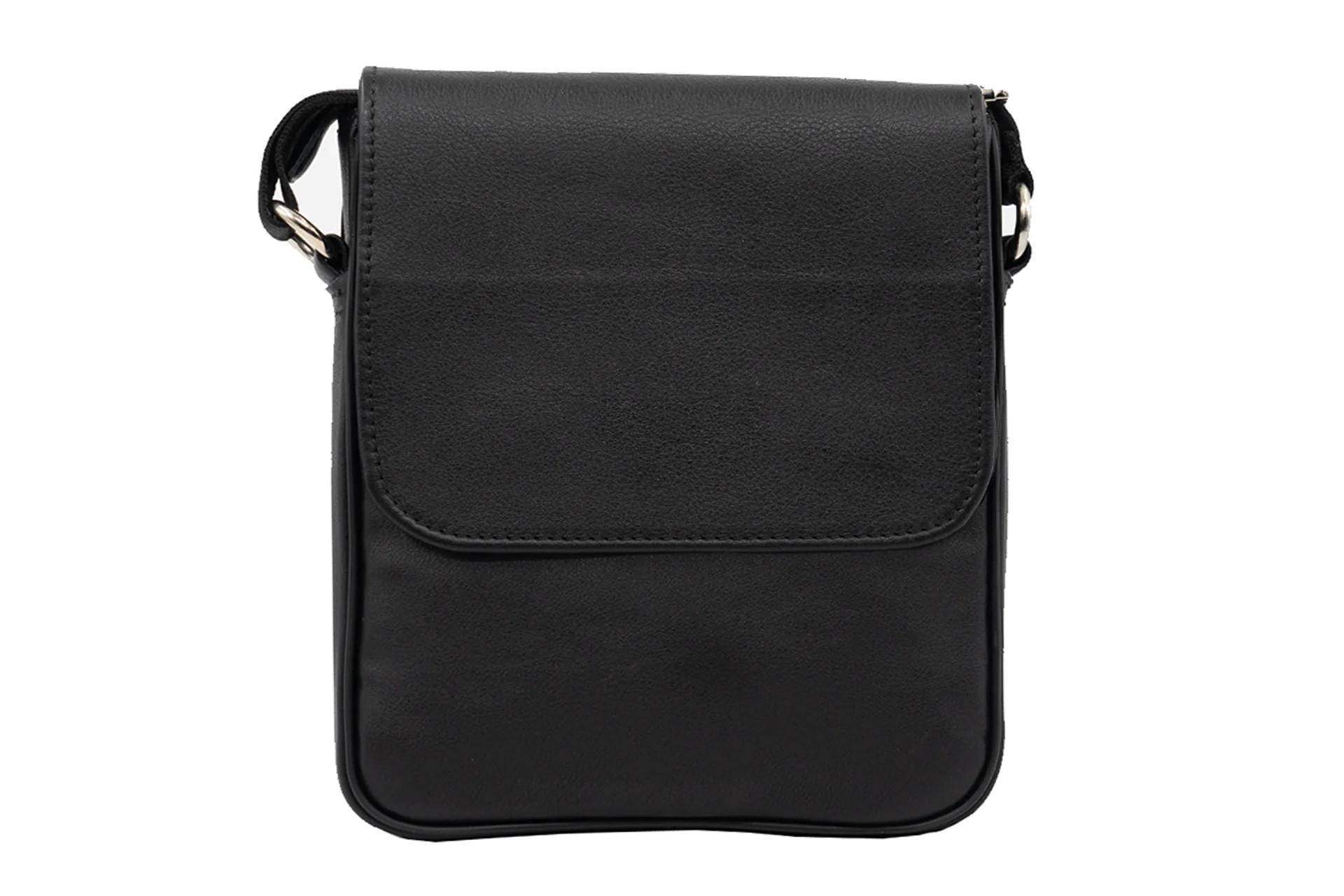 Borseta din piele pentru barbati neagra brsfln - 22 x 21 x 4 cm