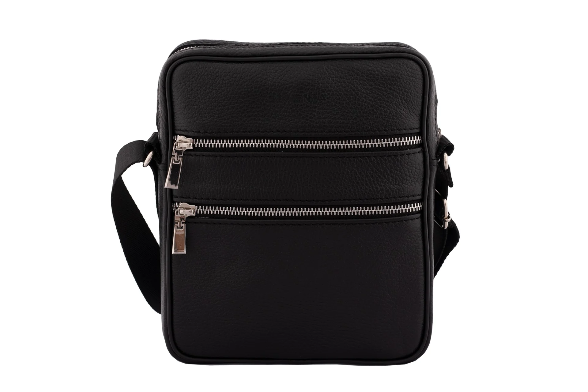 Borseta piele neagra pentru barbati brson - 23 x 19 x 5 cm
