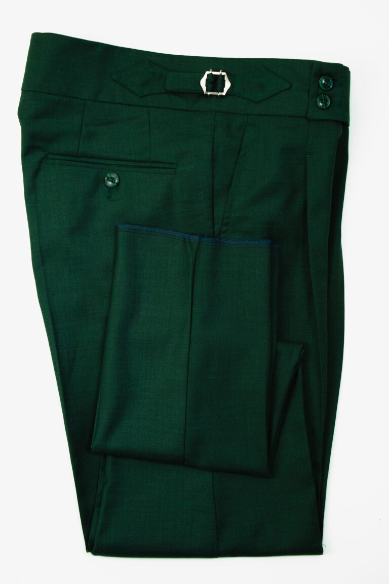 pantaloni stil italian verde inchis